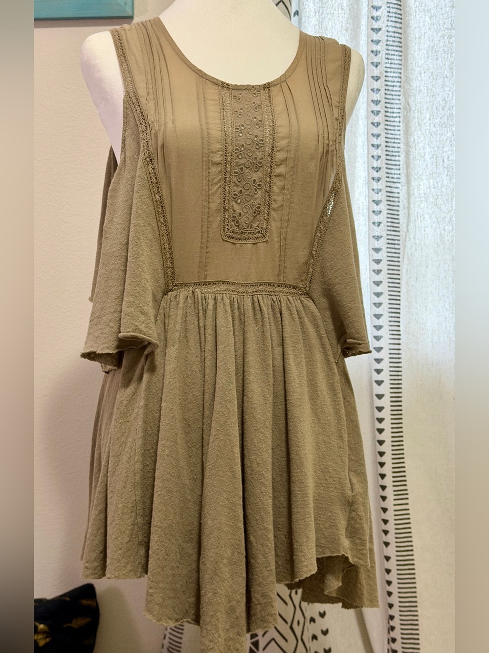 FP Cold-Shoulder open back mini